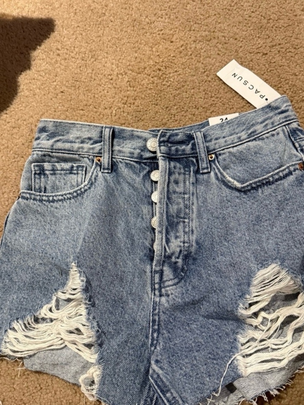PacSun Distressed Denim Shorts